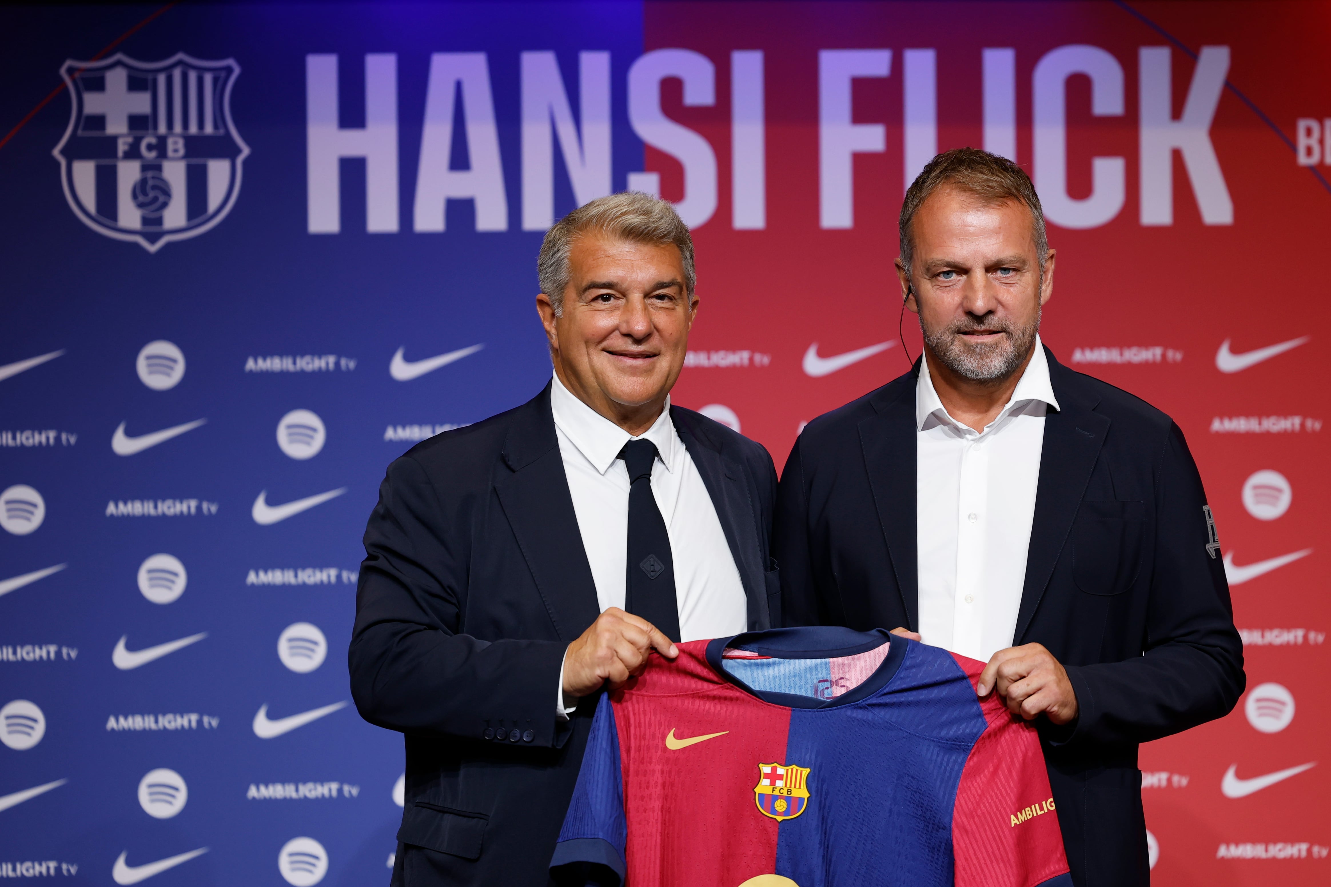 Presentación de Hansi Flick como nuevo entrenador del FC Barcelona