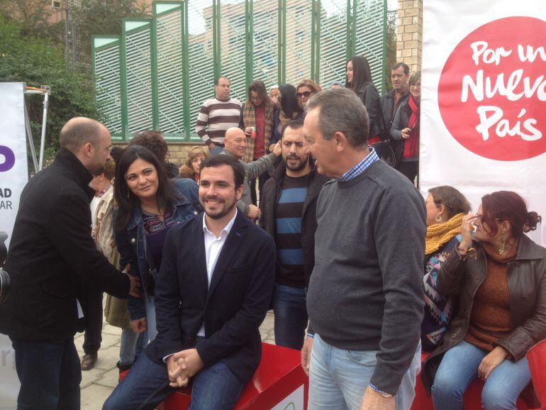 Alberto Garzón en la Fuensanta.