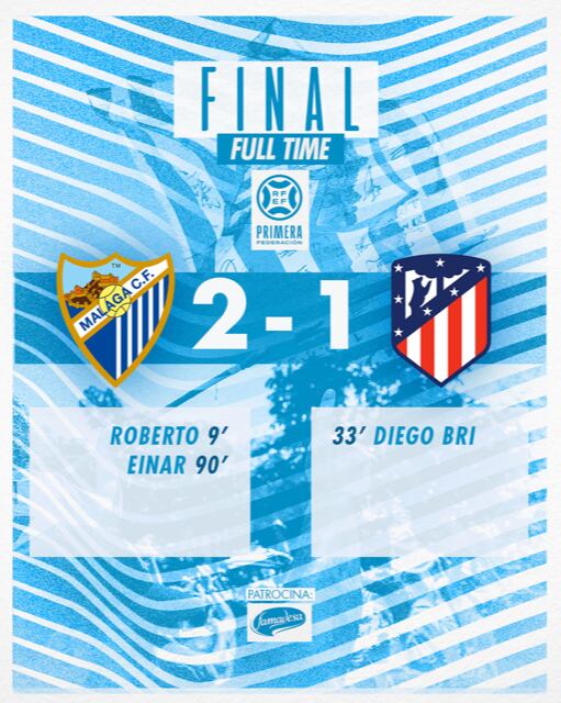 El Málaga ganó al Atlético de Madrid B en La Rosaleda
