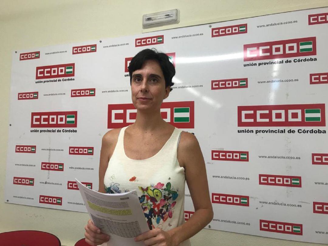 Mar Ábalos, secretaria de juventud de CC.OO en Córdoba