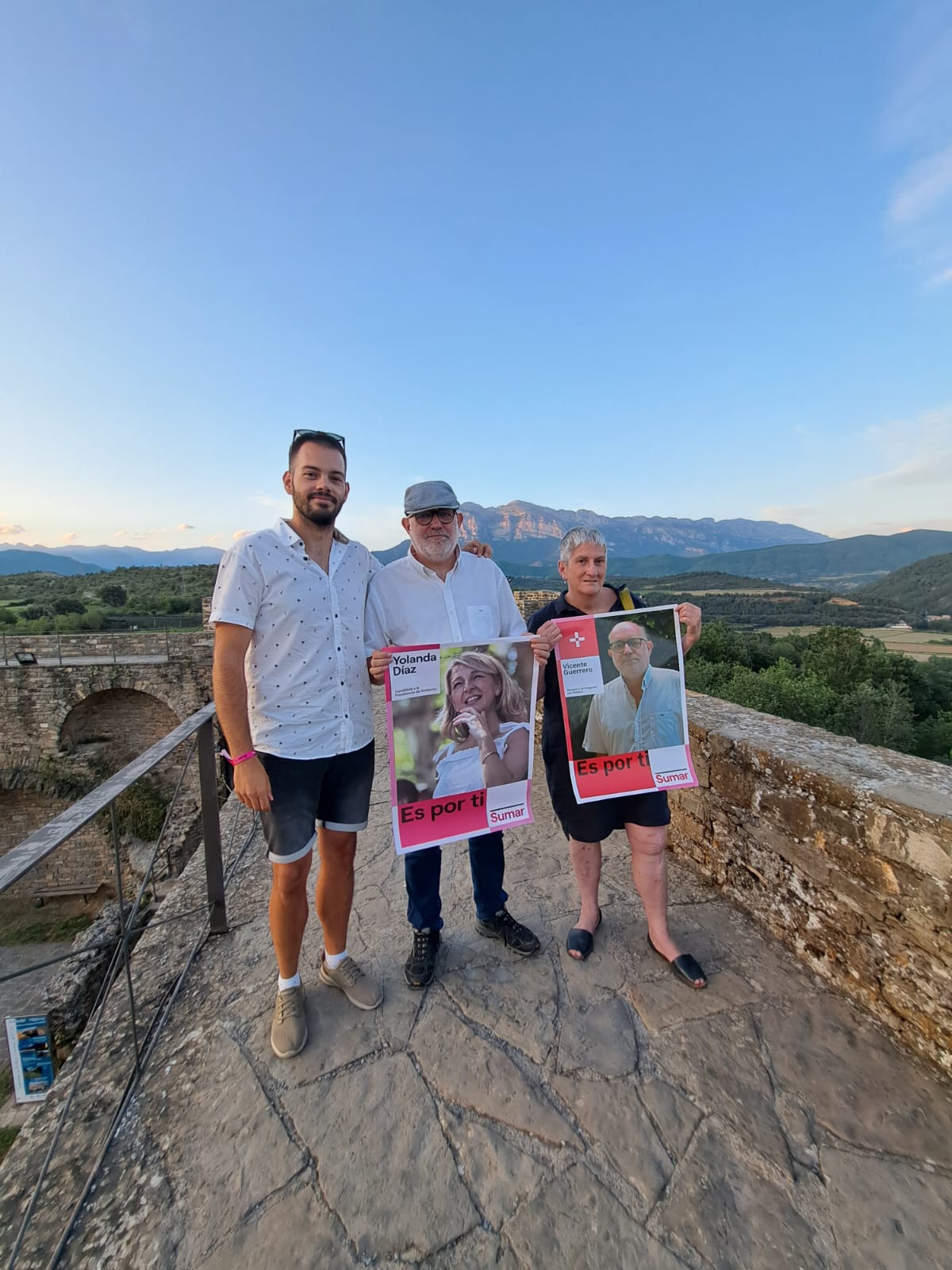 Miembros de SUMAR en Ainsa