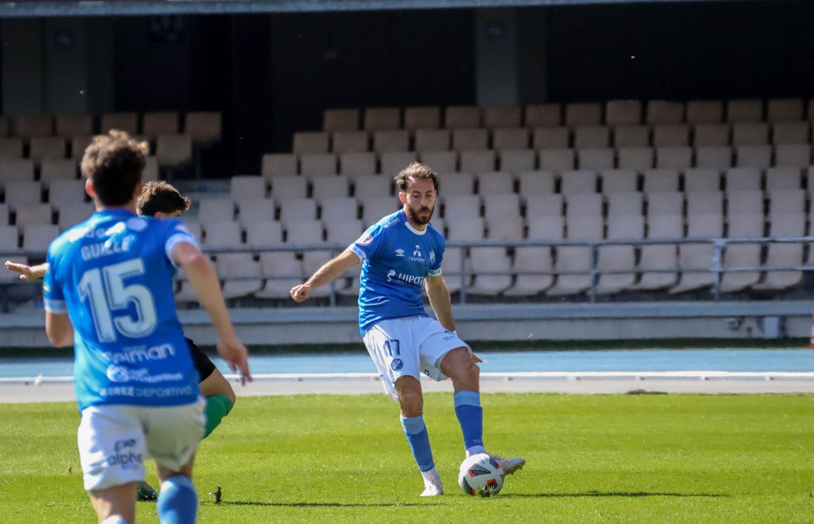 Álex Menéndez durante un partido en Chapín