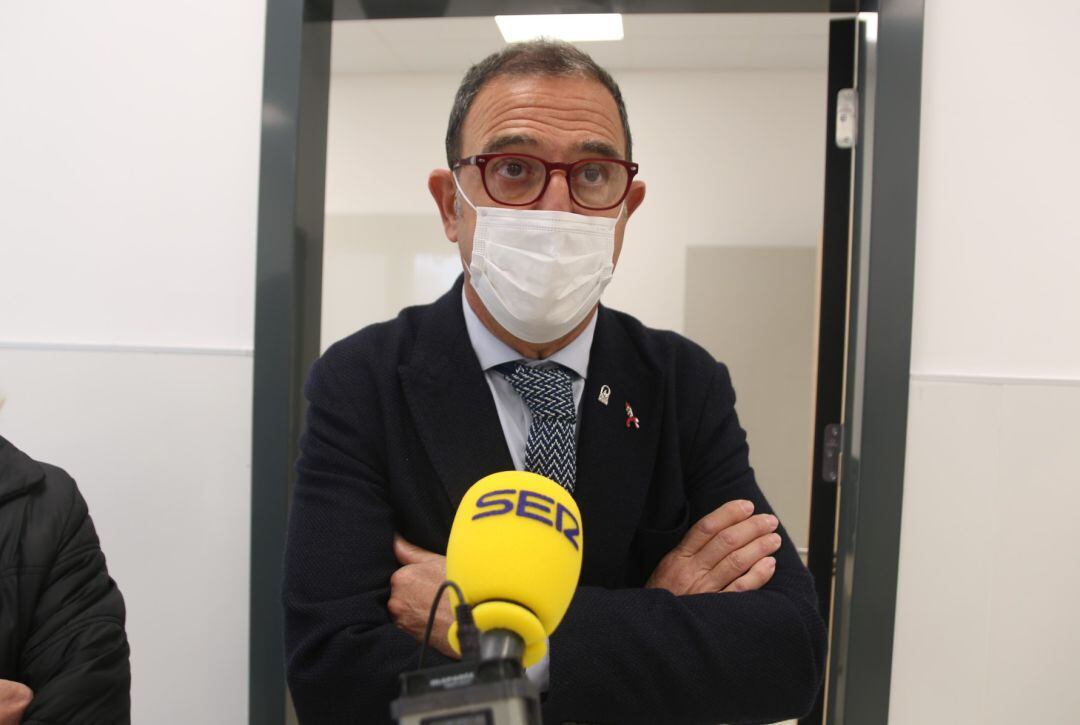 Bautista en una rueda de prensa reciente en la provincia de Málaga