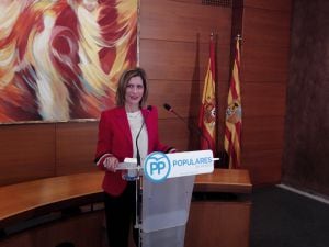 Mar Vaquero, portavoz del PP en las Cortes de Aragón