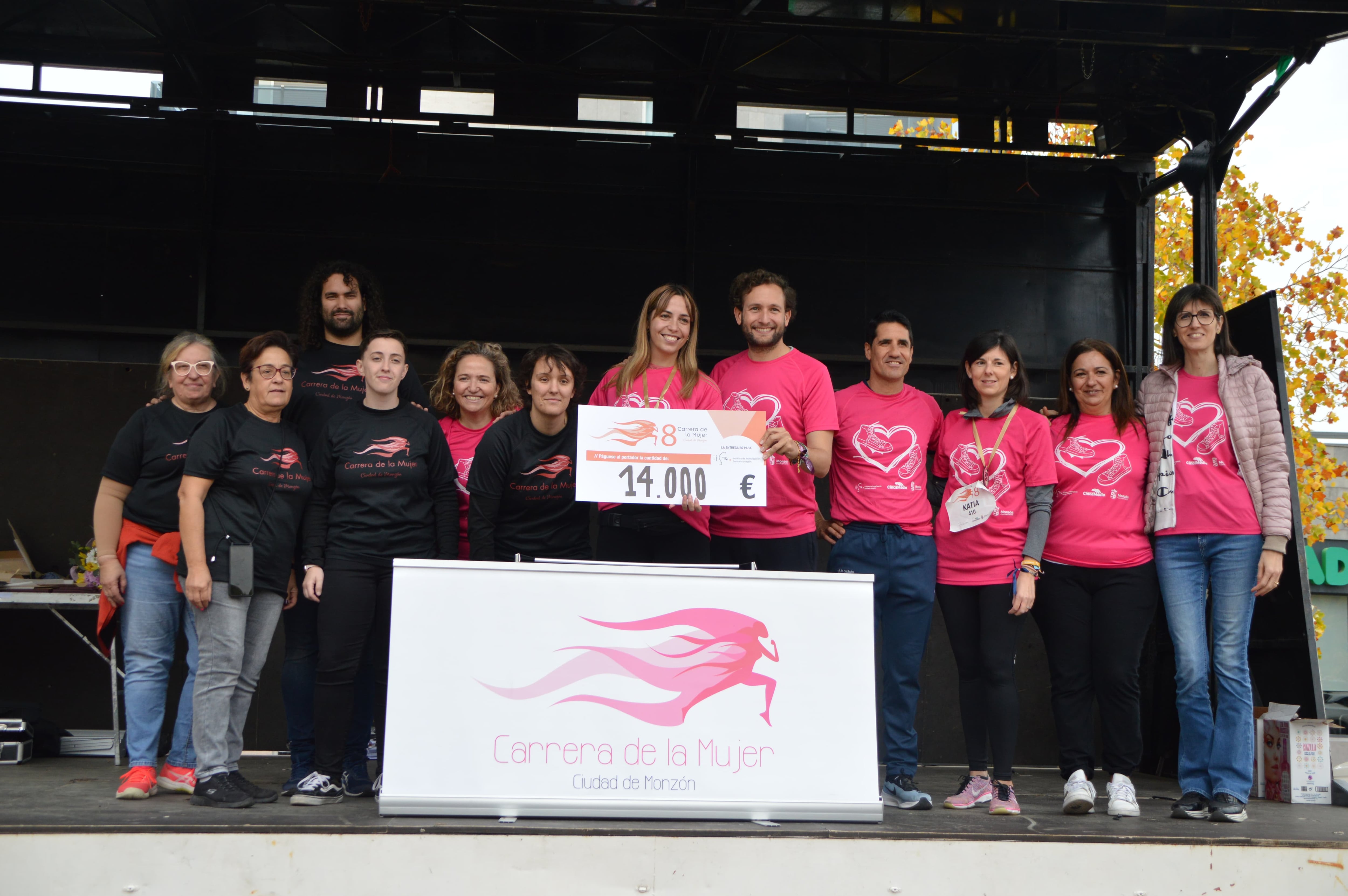 La organización de la carrera de la mujer de Monzón recauda 14.000 euros. Foto: Ayuntamiento de Monzón