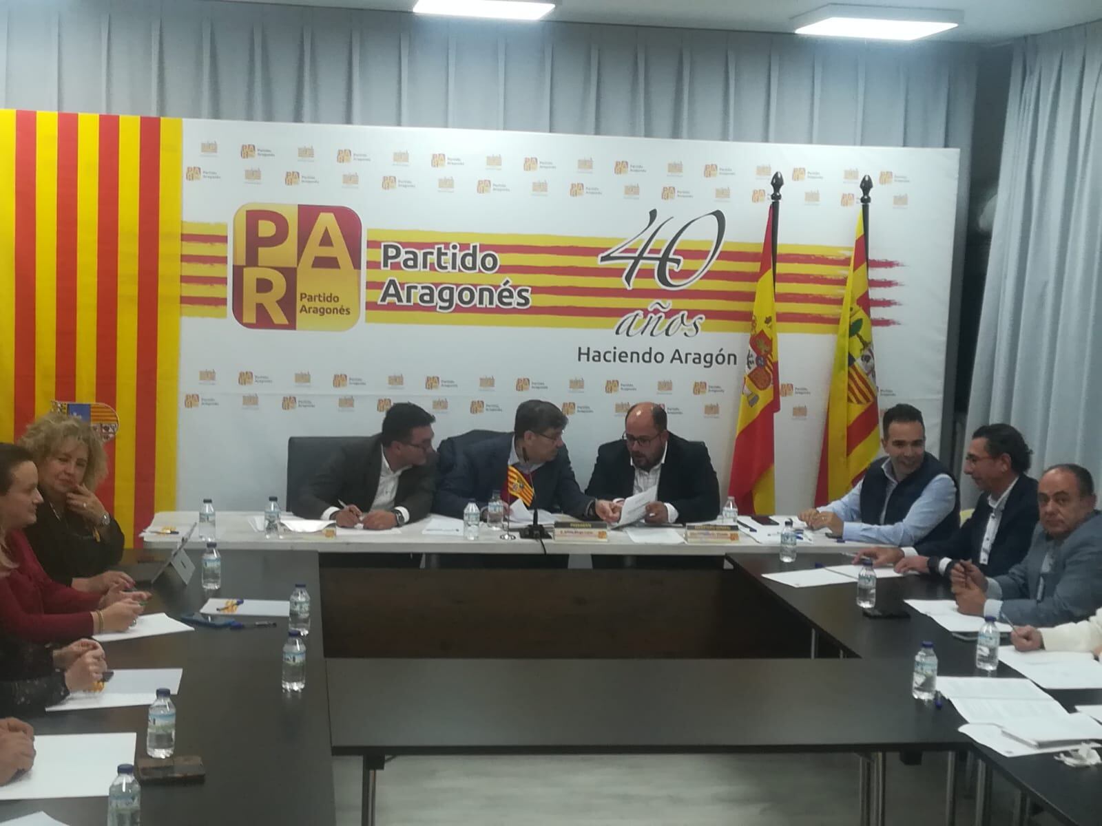 Reunión de la Ejecutiva del Partido Aragonés (PAR) (14/11/2022)