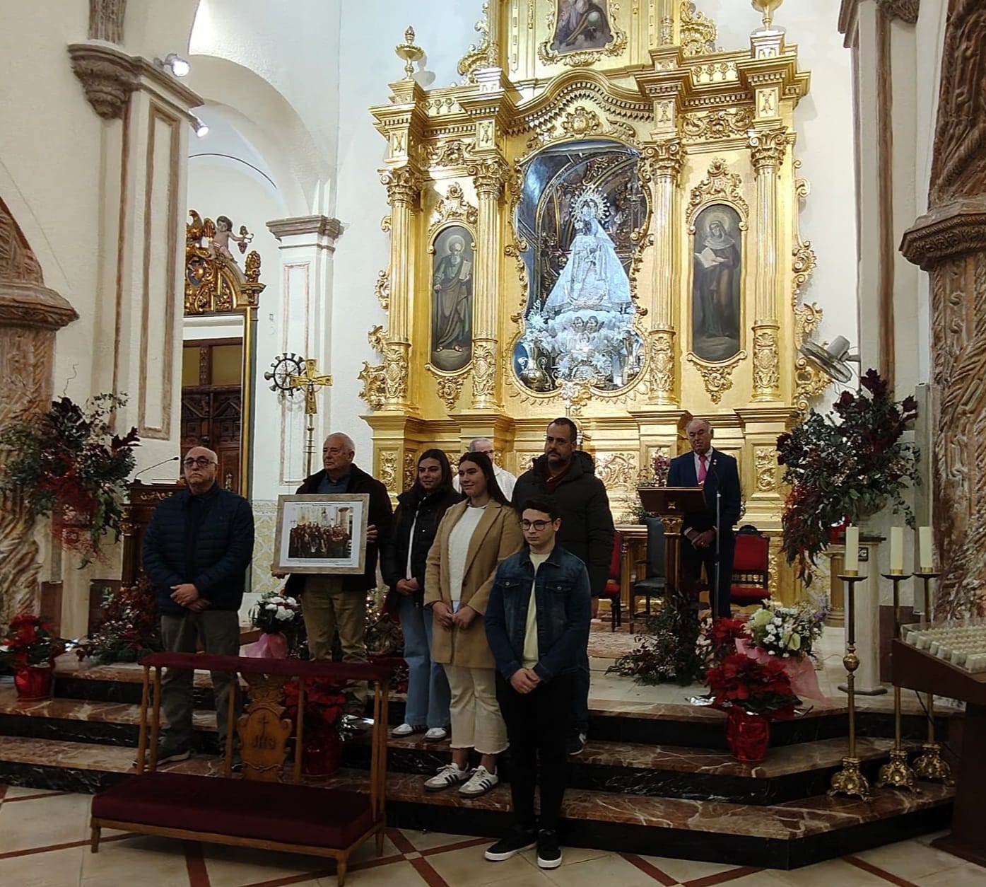 Momento del acto de la Junta de la Virgen