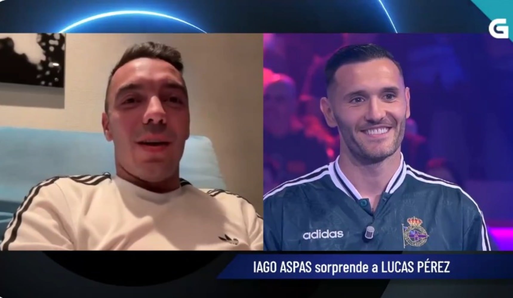 Iago Aspas y Lucas Pérez, juntos en la Televisión de Galicia