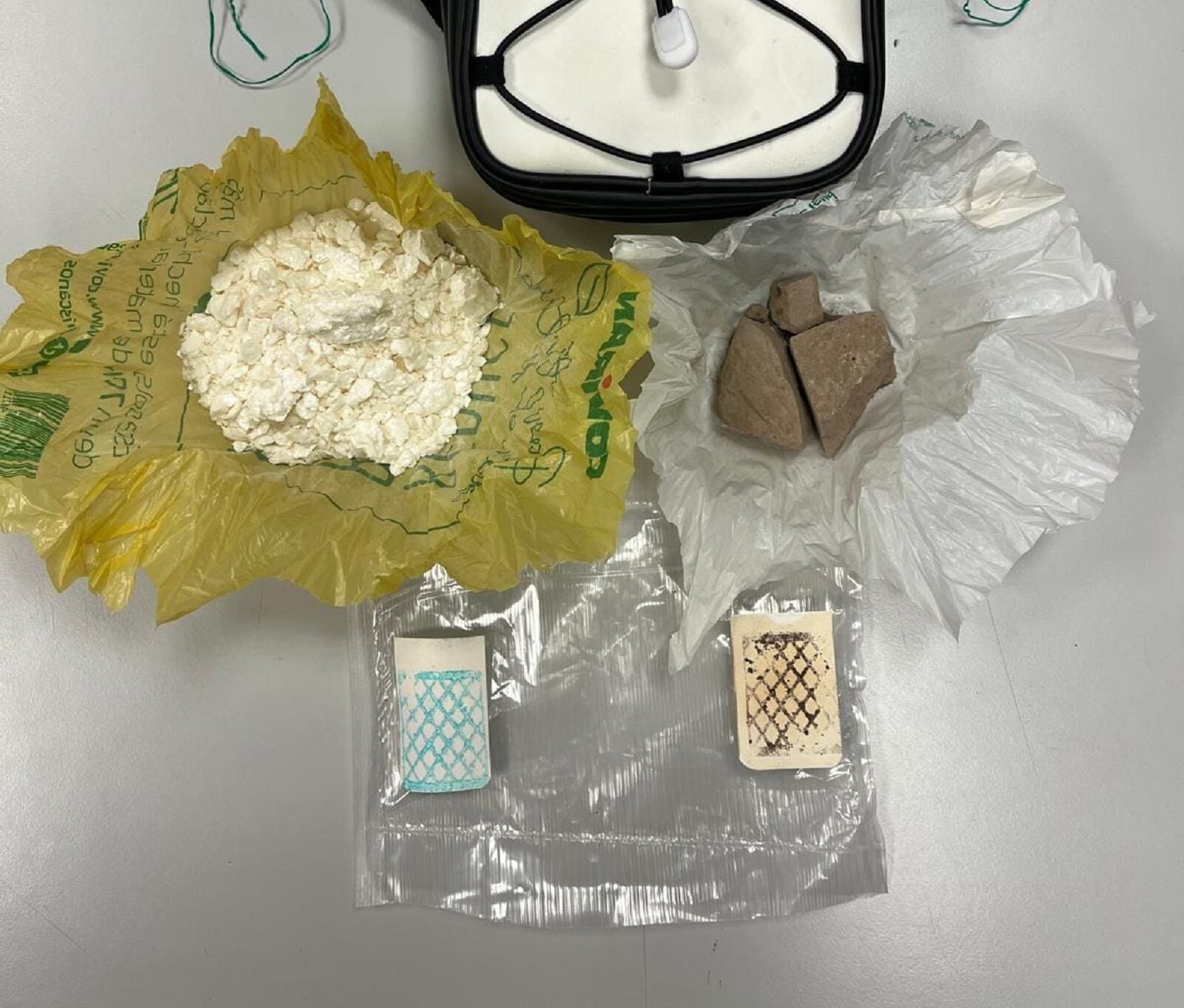 Drogas incautadas por la Policía Nacional en Andújar (Jaén).