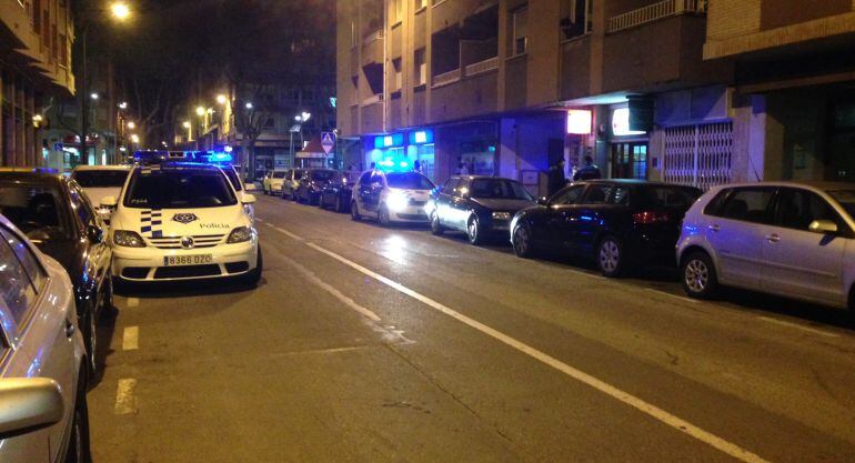 Imatge d'un dels dispositius repartits per tota la ciutat, aquest dijous al vespre.