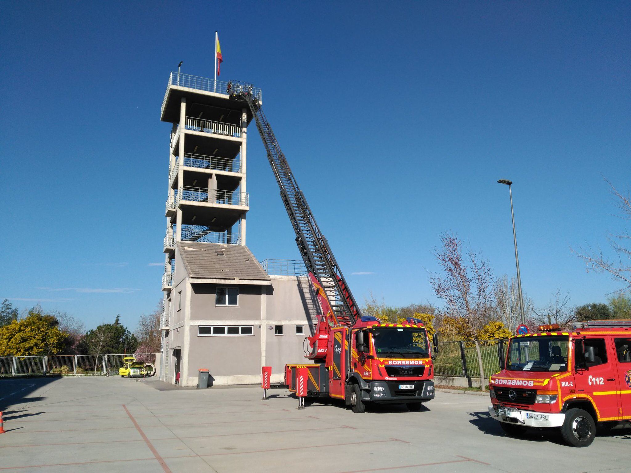 Torre de maniobras de los bomberos de Alcorcón