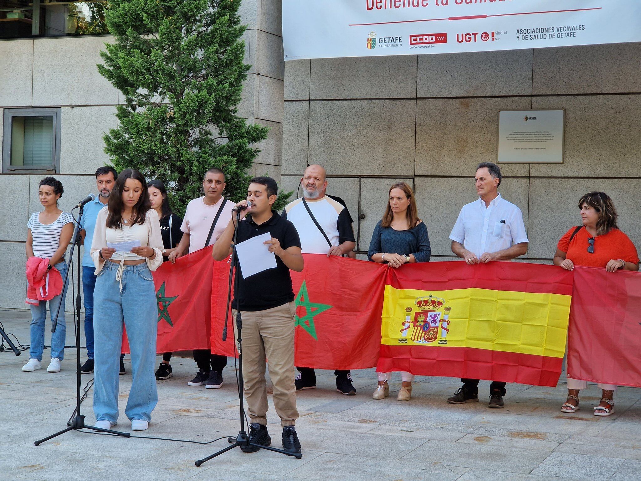 Concentración en Getafe en solidaridad con los afectados por el terremoto de Marruecos