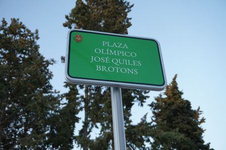 Se ha inaugurado la plaza Olímpico José Quiles Brotons