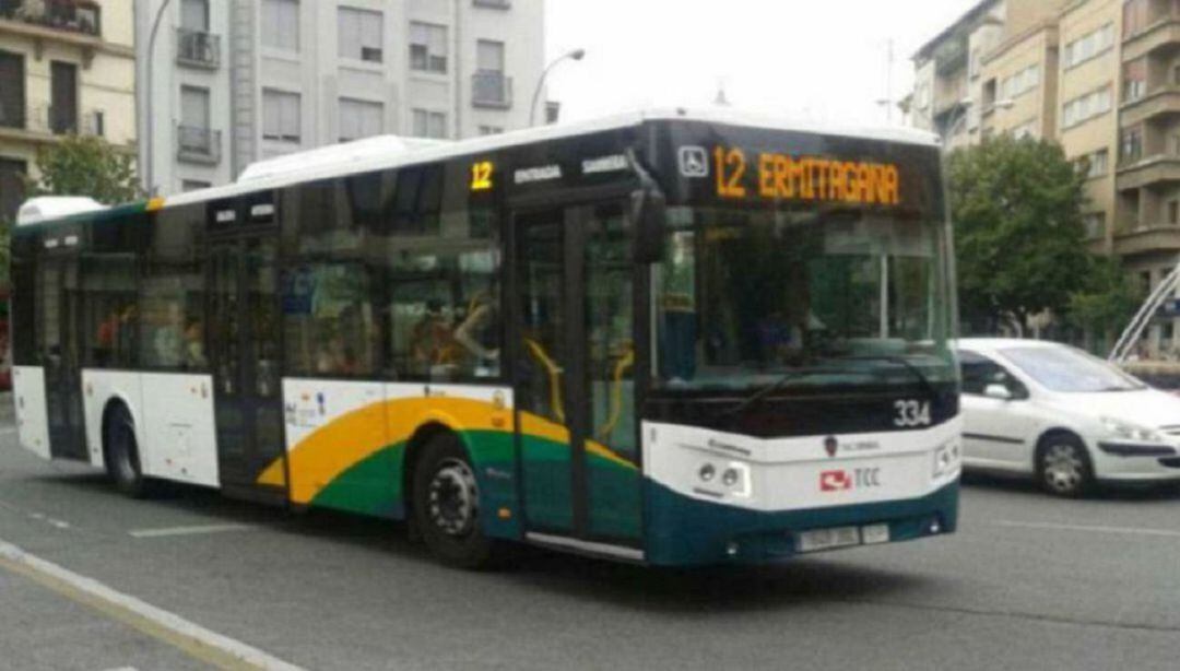 Línea 12 de los autobuses urbanos que comunican la Comarca de Pamplona