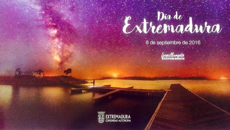 Cartel anunciador del Día de Extremadura 2016.
