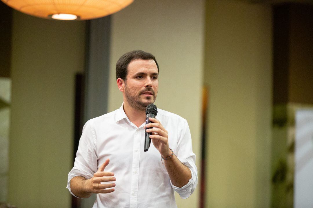 El Coordinador General de IU, Alberto Garzón