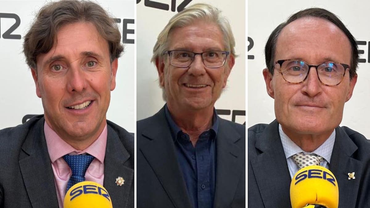 Joaquín Ángel de Domingo, Manuel Luna y José Luis D. Manzanera en Hoy por hoy Murcia