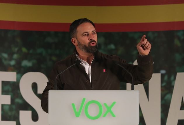 El presidente de Vox, Santiago Abascal