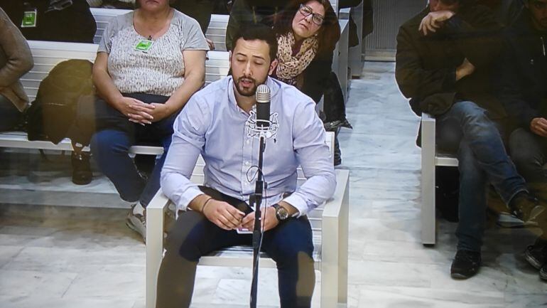 El rapero durante el juicio en la Audiencia Nacional