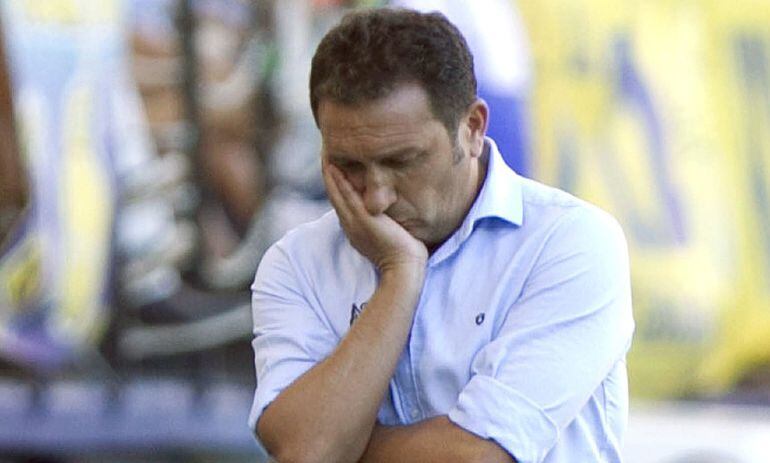 Eusebio, cabizbajo mientras su Real pierde