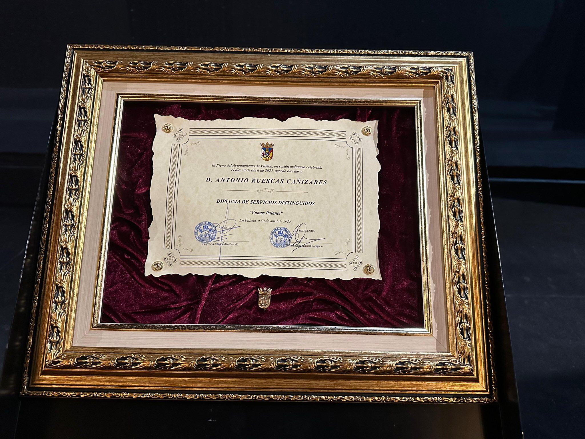Diploma entregado