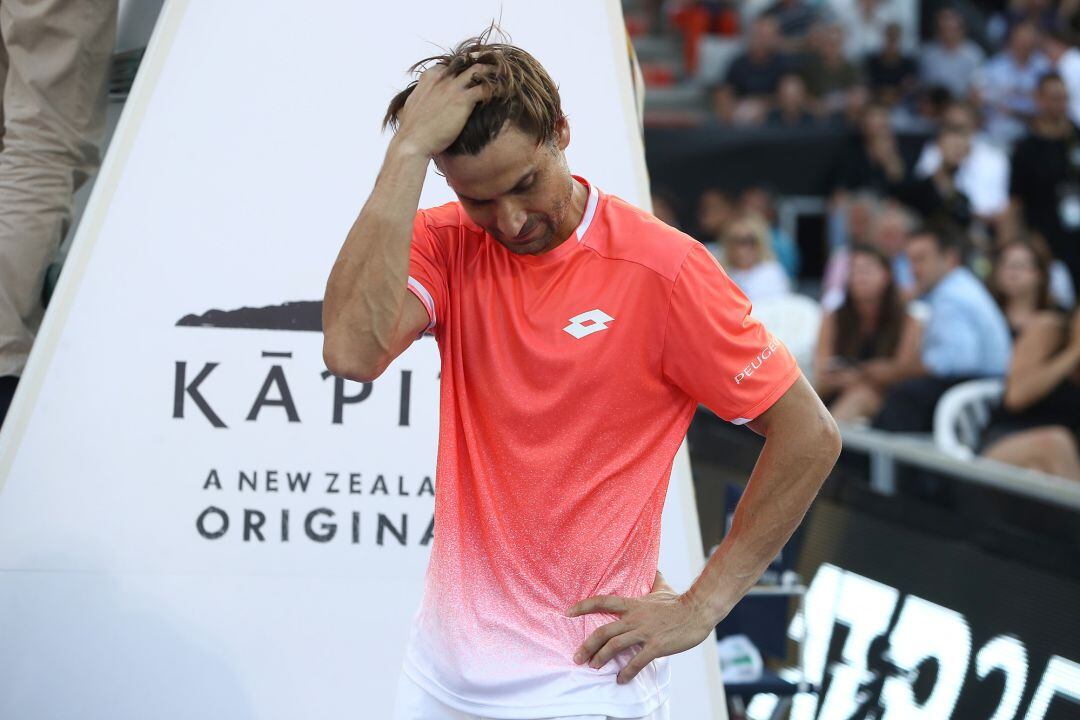 David Ferrer se tuvo que retirar por lesión del torneo ASB Classic.