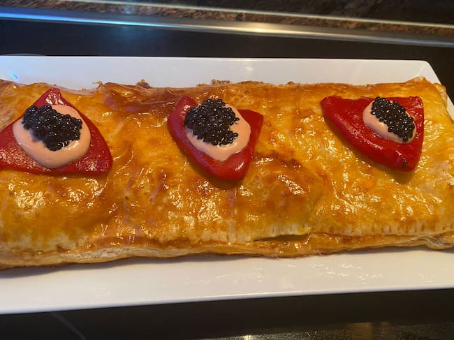 Salmón de hojaldre.