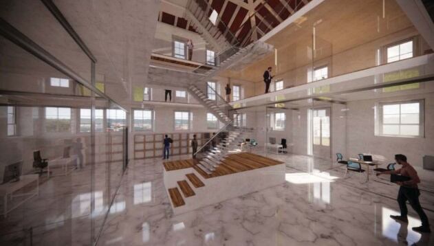 Recreación de la reforma del Palacio Capitanía Ferrol