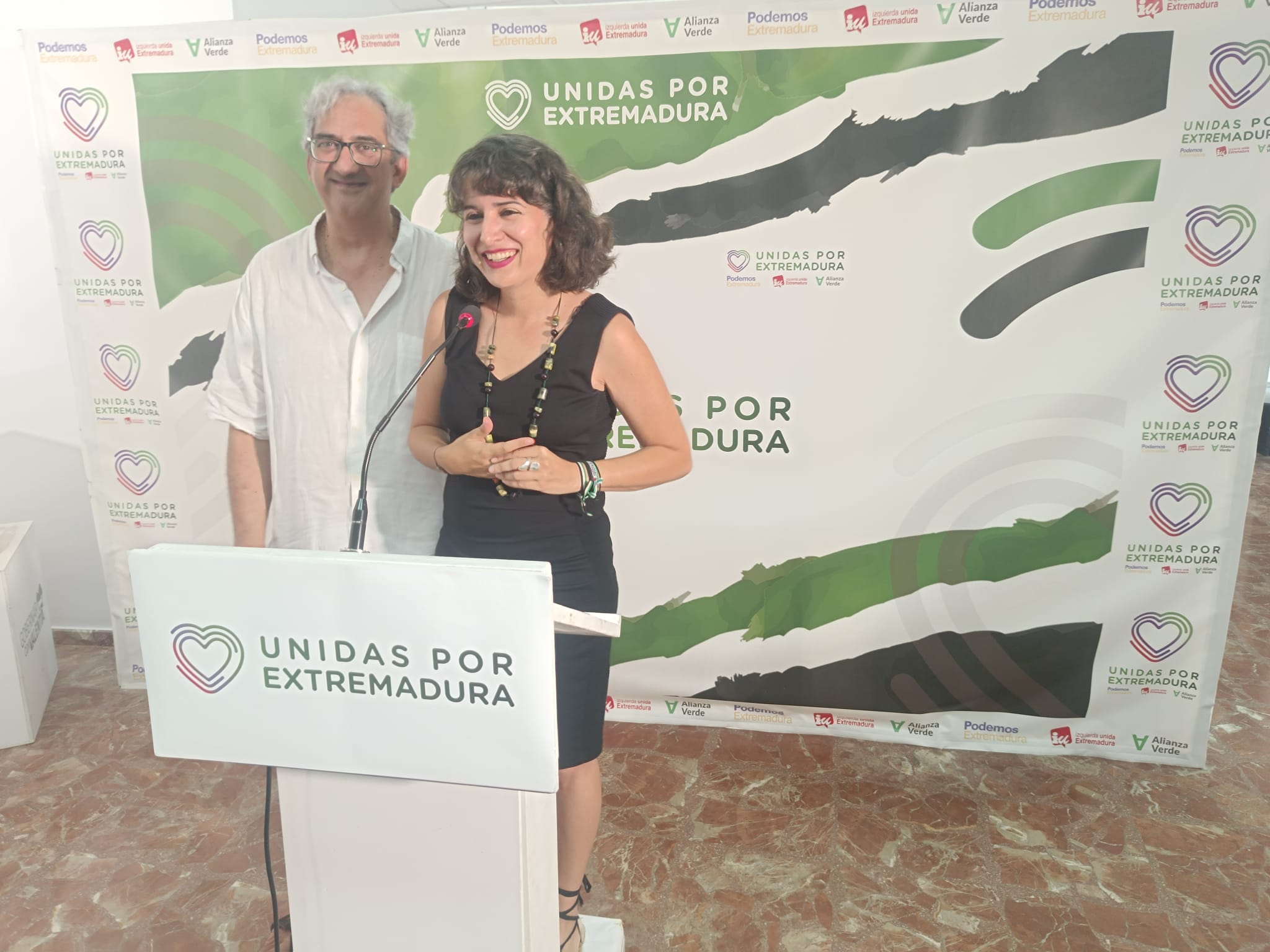 La portavoz de Unidas por Extremadura, Irene de Miguel