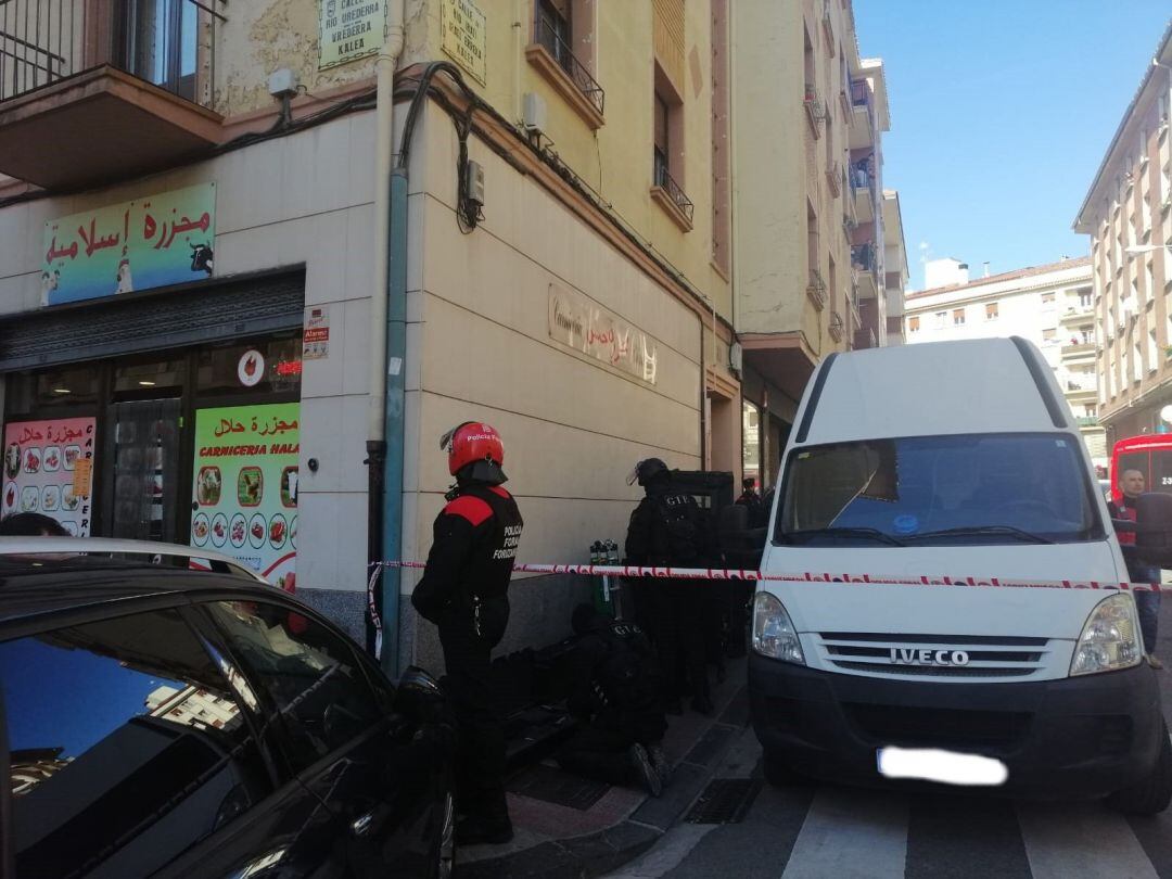 Detenida la persona que se había atrincherado en Pamplona tras una operación antidroga
