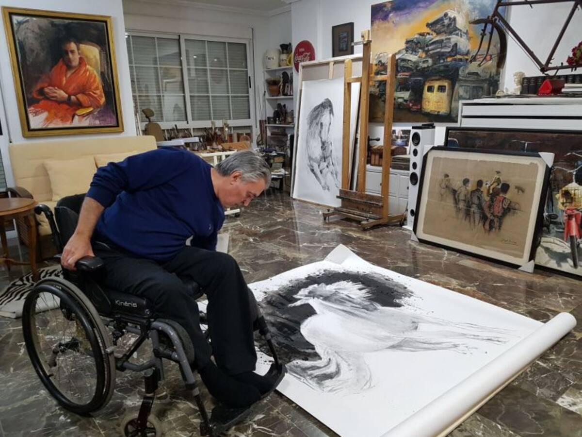 El pintor José Ángel Ramírez Cuenca, albaceteño reconocido en Madrid