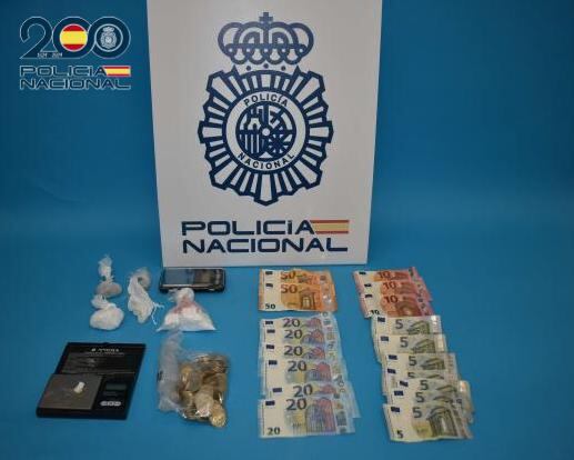 Efectos intervenidos en operativo antidroga en Puertollano