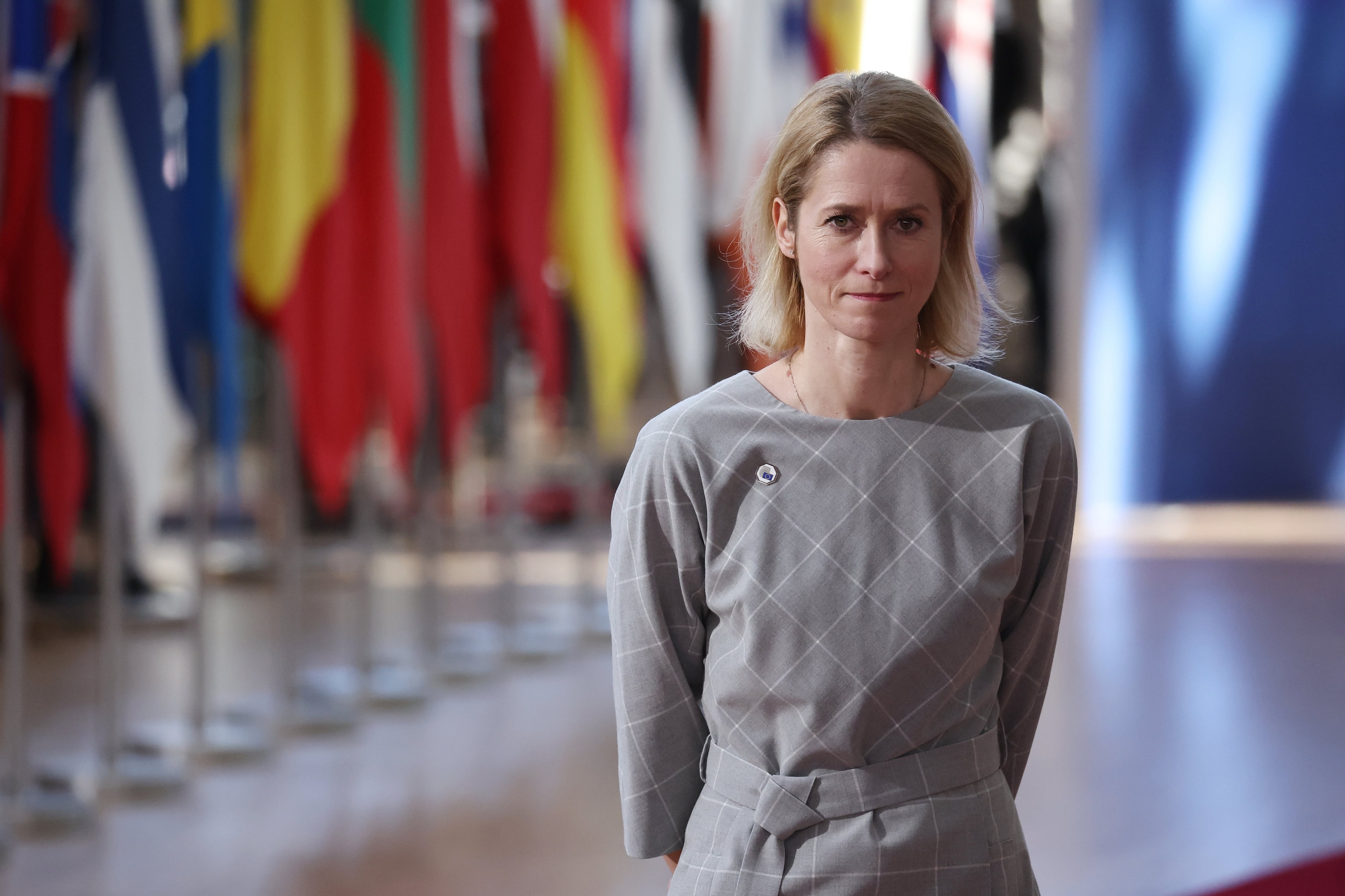 Fotografía de archivo del 6 de marzo de 2025 de alta representante de la Unión Europea para Asuntos Exteriores y Política de Seguridad, Kaja Kallas, llegando a una reunión del Consejo Europeo en Bruselas (Bélgica)