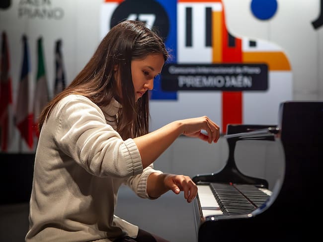 Una de las pianistas que participa en el 67 Concurso Premio Jaén de Piano.