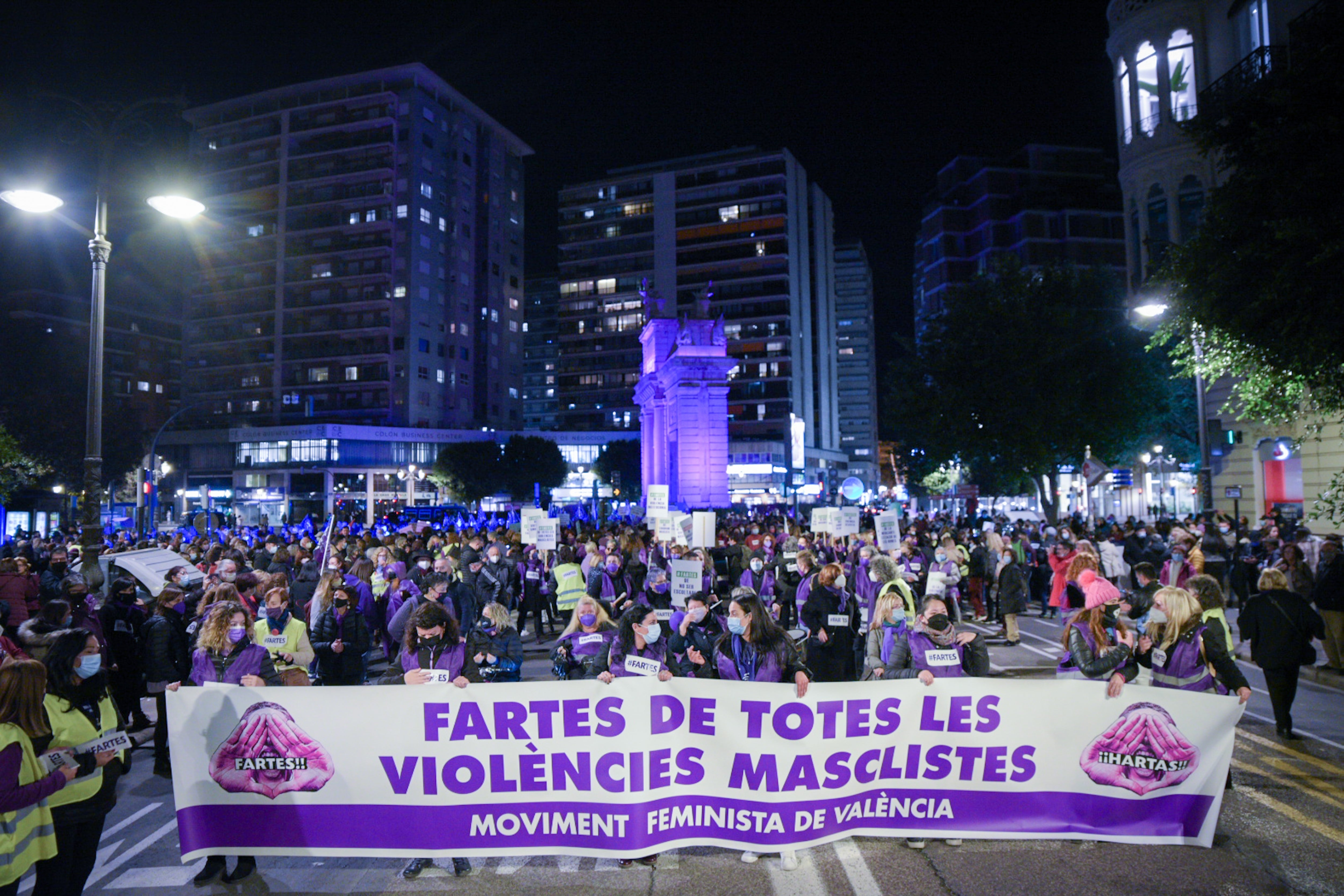 Imagen de la manifestación del 25N en València.