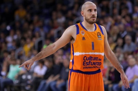 Quino Colom durante un partido de Euroliga.