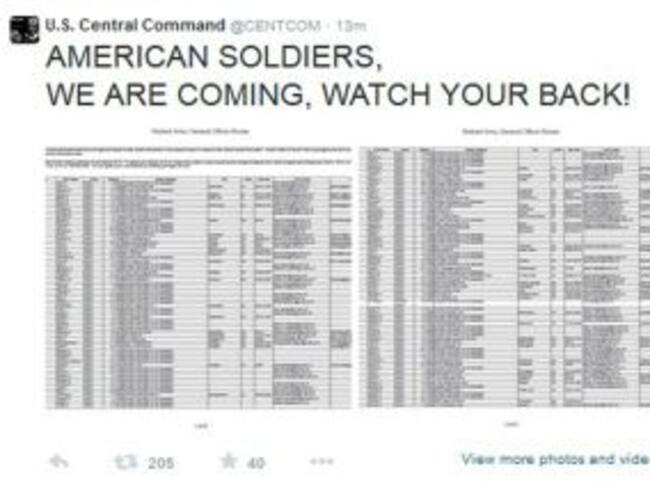 Uno de los tuits publicados por la cuenta hackeada