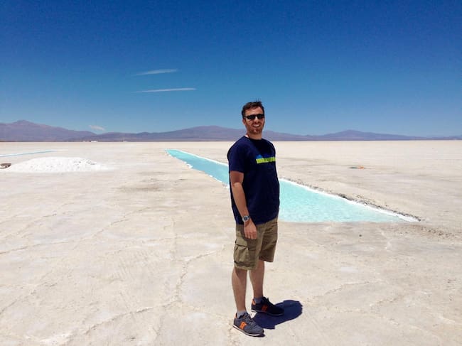 En Argentina en un viaje de trabajo