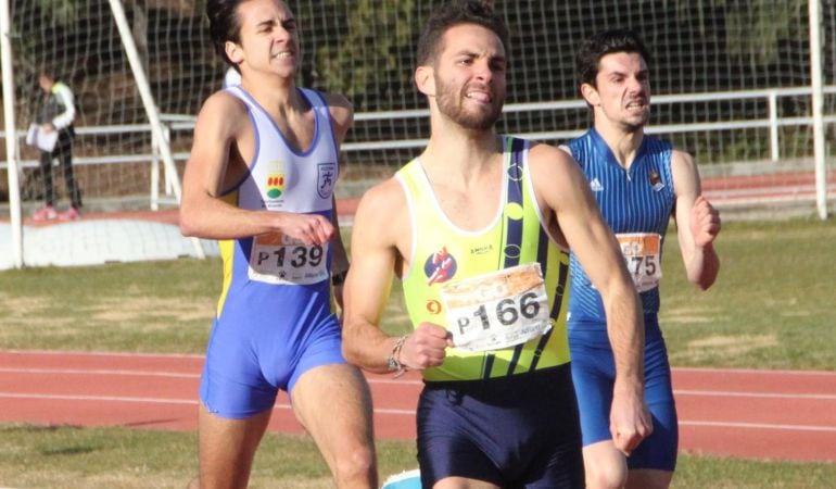 Guillermo López en una de las pruebas