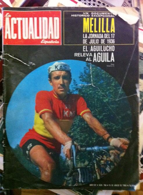 Portada de la revista &#039;La Actualidad Española&#039;, con un titular emotivo para Julio Jiménez: &#039;El aguilucho releva al Águila&#039;