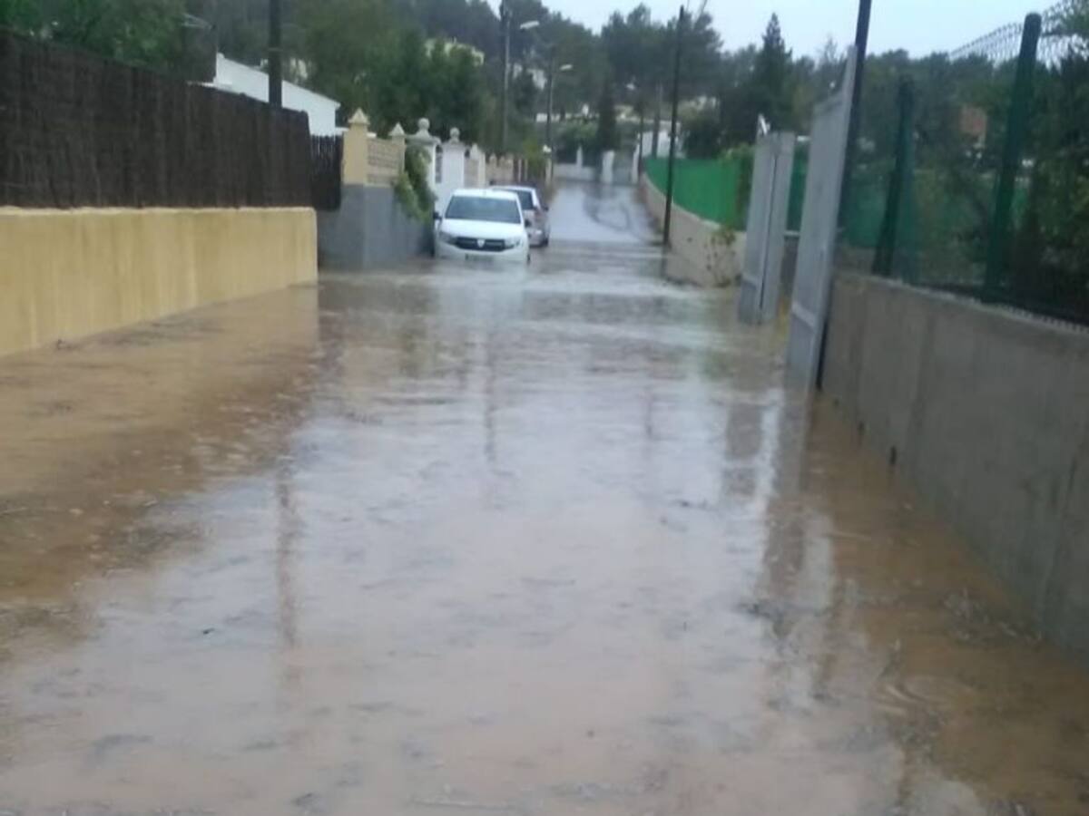 La tormenta produce numerosas incidencias en Ibiza