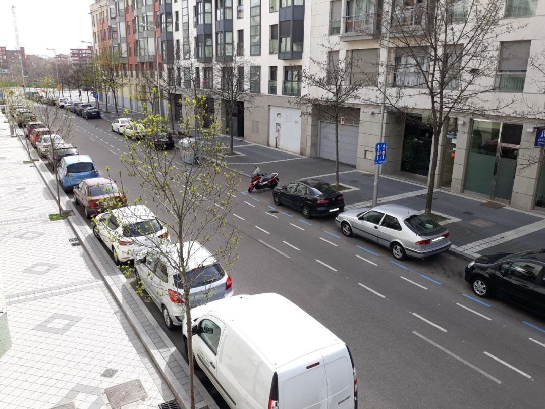 Zona azul llena en Valladolid