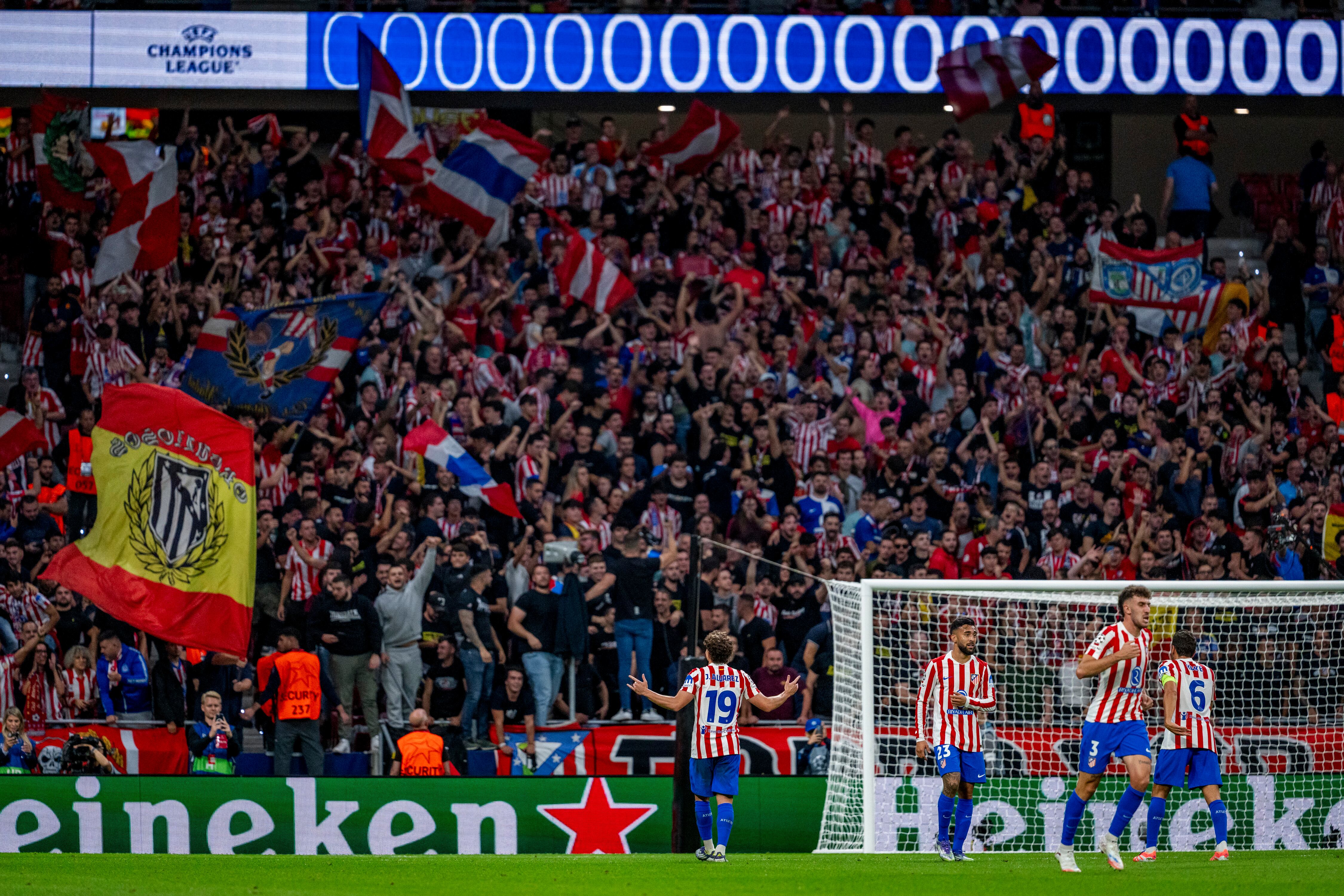 Julian Alvarez celebrando su gol (Photo by Alberto Gardin/Eurasia Sport Images/Getty Images)