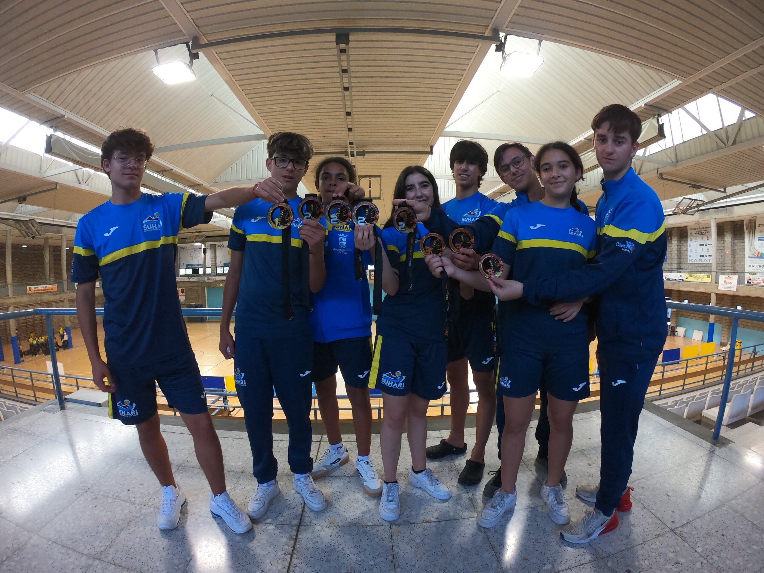 Medallistas del Suhari de Tías.