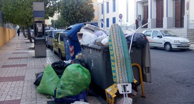 Basura en Málaga