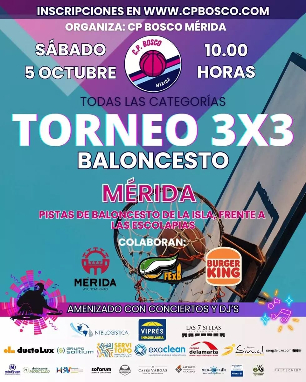 Cartel Torneo Baloncesto 3x3