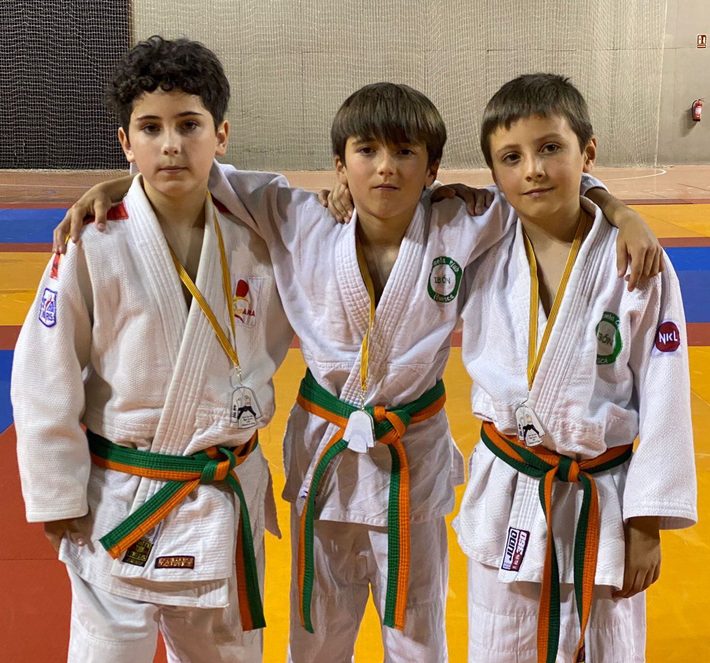 Deportistas del Club Judo Ibón de Huesca