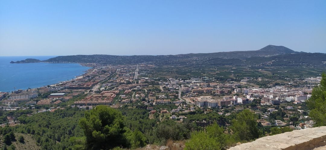 Término de Xàbia desde los Molinos de la Plana.