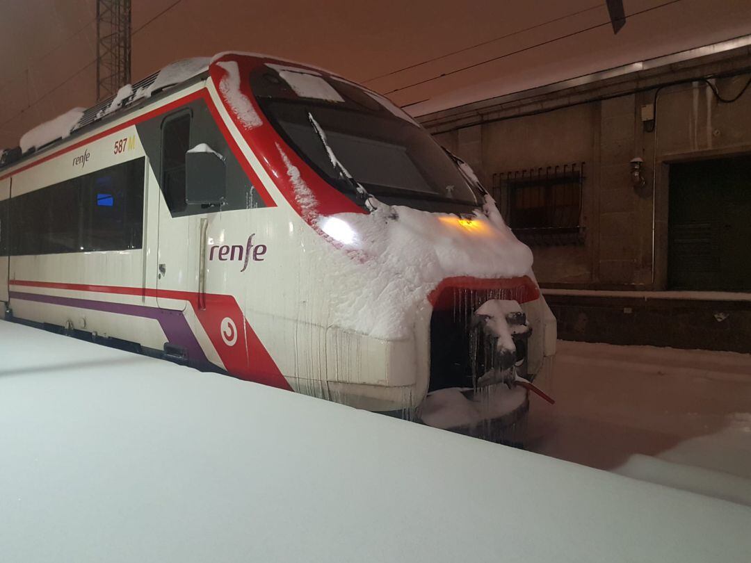 Los servicios ferroviarios se vieron interrumpidos durante varios días por la nevada