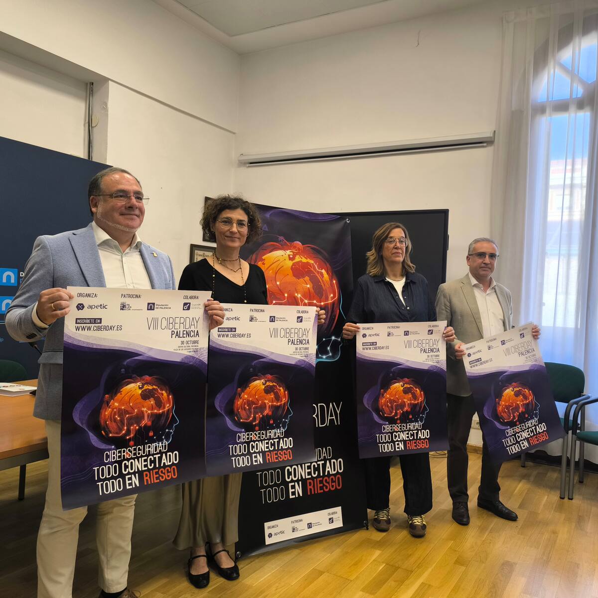 'Ciberseguridad: todo conectado, todo en riesgo' , lema del VIII Ciberday de Palencia